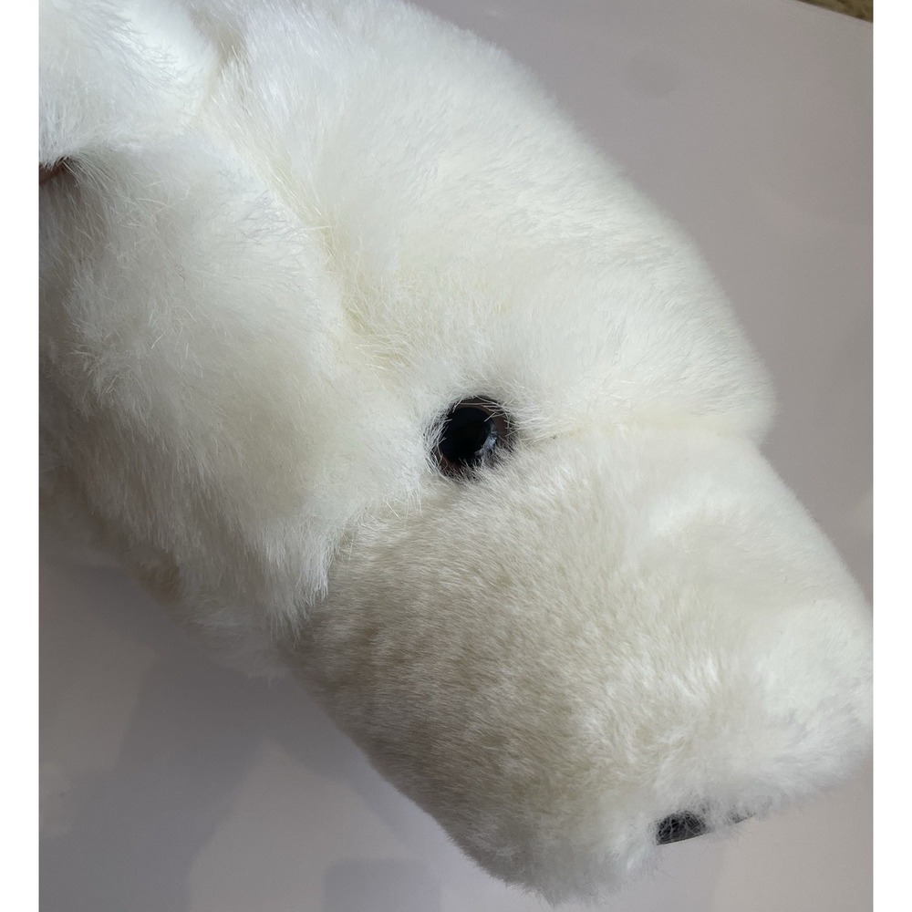 DIANNE SHAPIRO SOFT SCULPTURE POLAR BEAR HEAD WALL MOUNT HUMANE TROPHY
